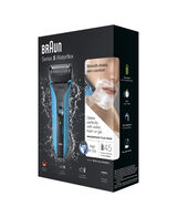 WaterFlex Wet/Dry Electric Shaver Blue with swivel head